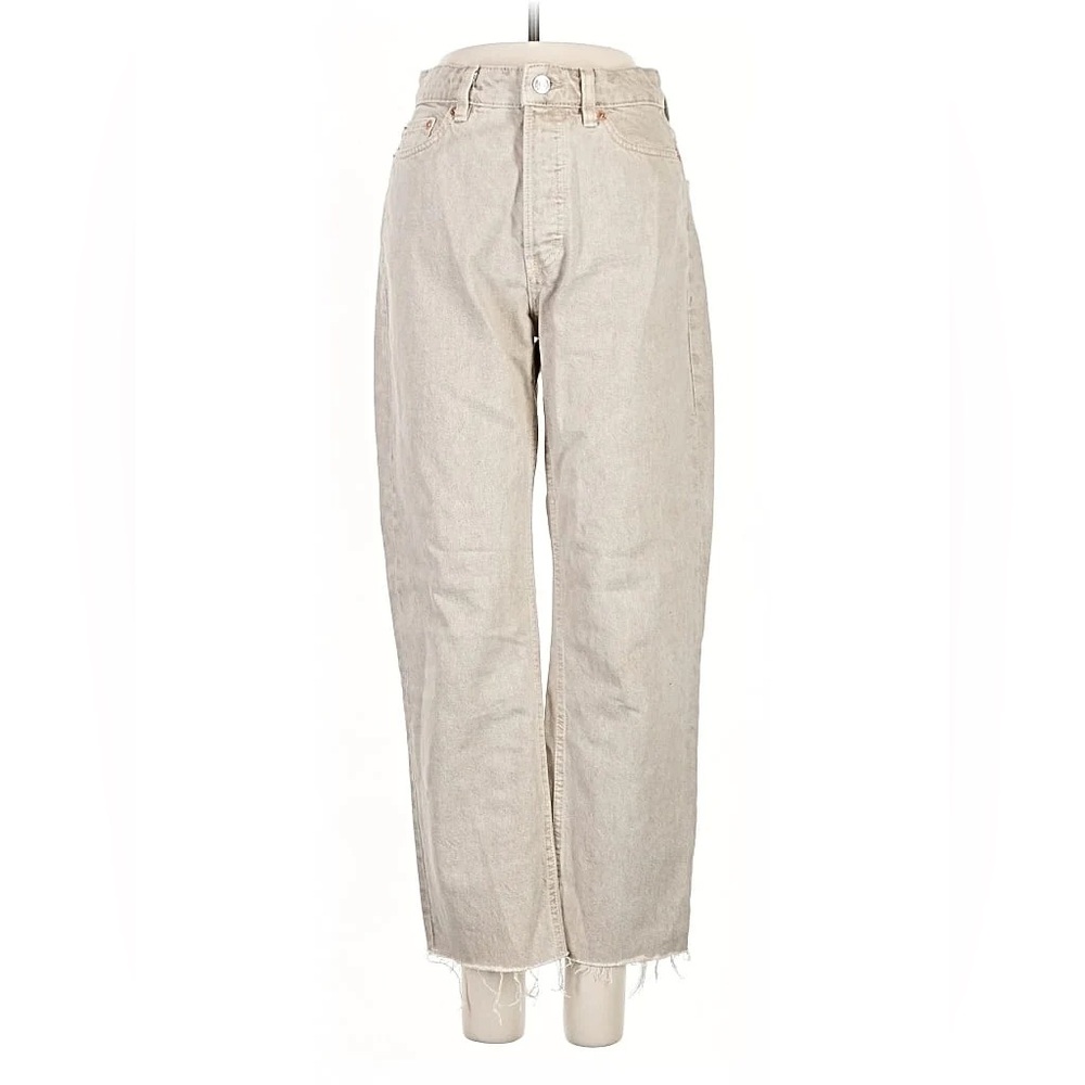 Mango Havana tan relaxed fit jeans